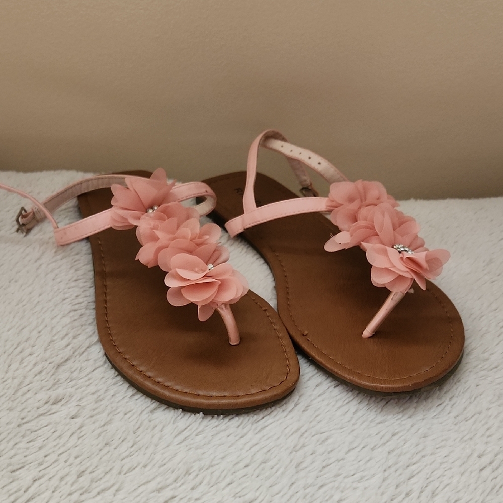Pink Floral Sandals